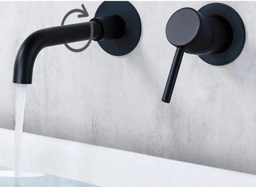 Modern Bathroom Wall Mounted Sink Faucet