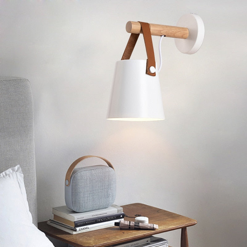 Nordic Wooden Wall Sconce